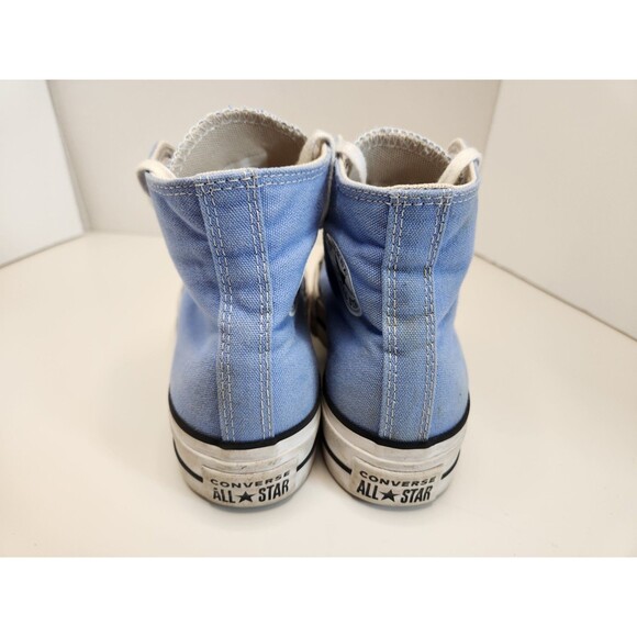 Converse All Star Shoes Women's 5.5 Light Blue Lift Platform Chuck Taylor - Picture 3 of 9